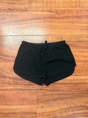 Fashion Nova Black Lounge Ribbed Shorts